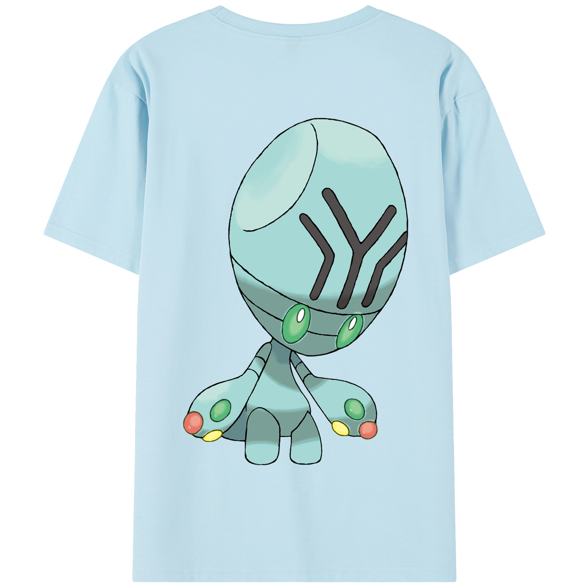 （画像用） ポケットモンスター Pokémon 綿100％半袖Tシャツ（背面プリント）